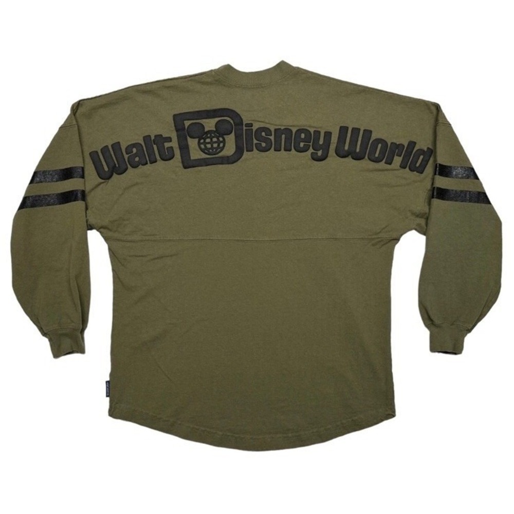 Walt Disney World Spirit Jersey Shirt Adult Small Olive Green Pullover Mickey S